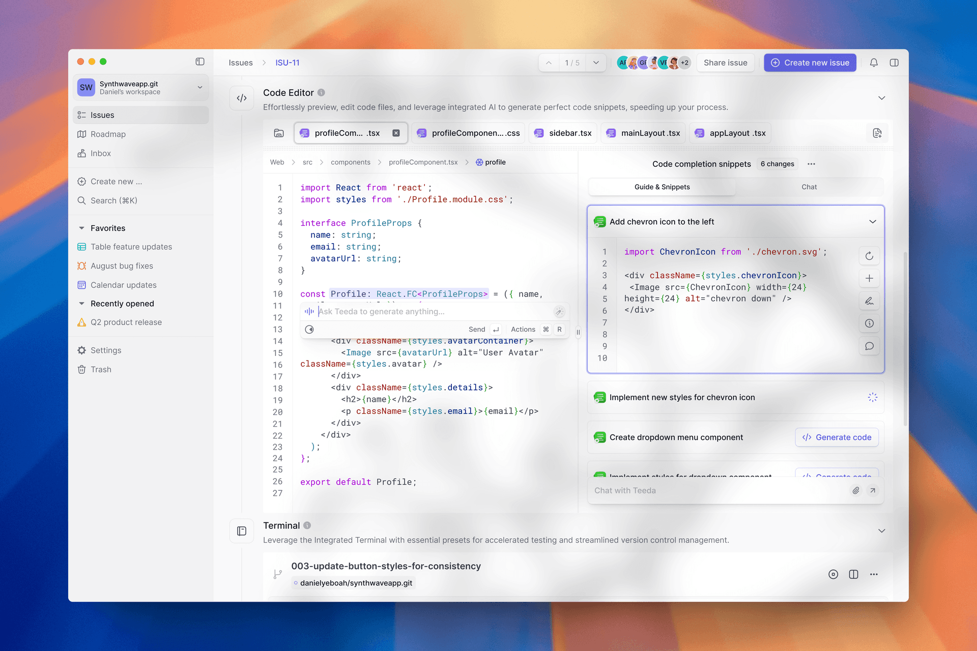 Teed AI Development Platform Experience