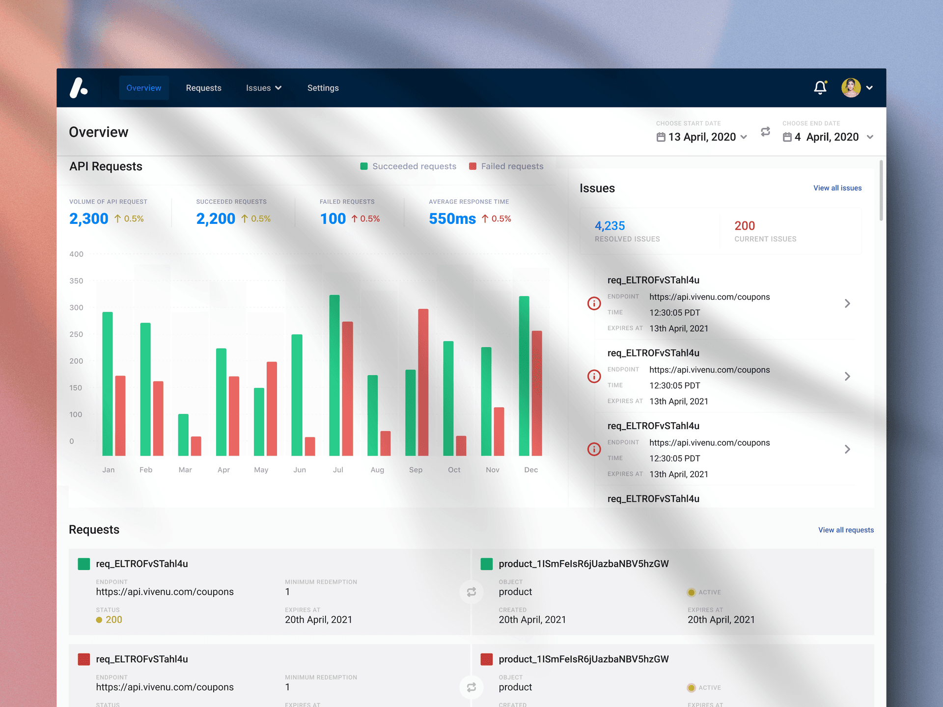 API Observer Dashboard Experience